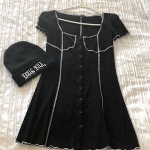 Dolls Kill dress and beanie